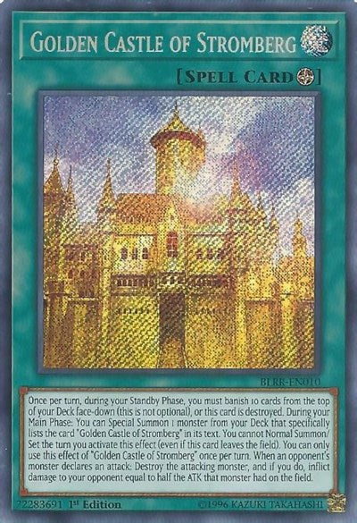 Golden Castle of Stromberg [BLRR-EN010] Secret Rare | Exor Games Summserside