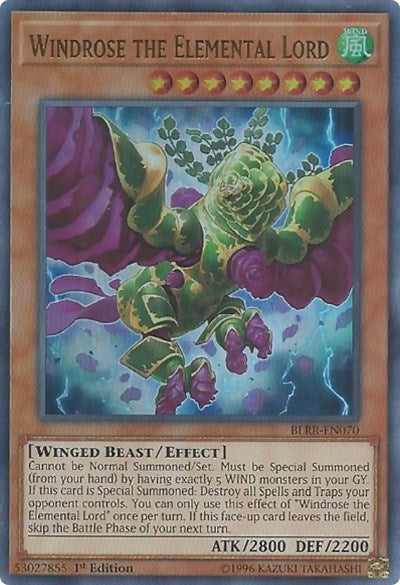 Windrose the Elemental Lord [BLRR-EN070] Ultra Rare | Exor Games Summserside