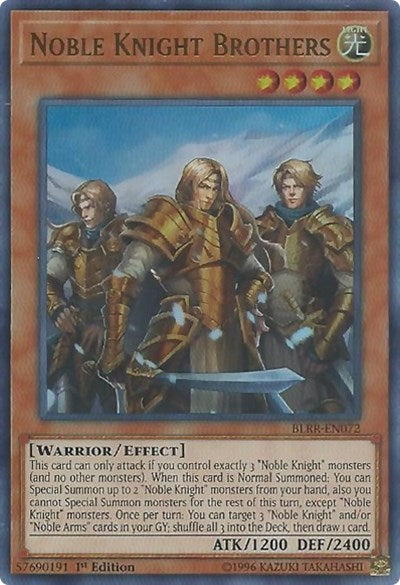 Noble Knight Brothers [BLRR-EN072] Ultra Rare | Exor Games Summserside