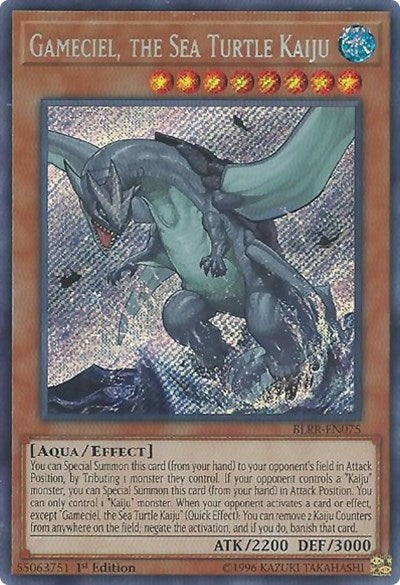 Gameciel, the Sea Turtle Kaiju [BLRR-EN075] Secret Rare | Exor Games Summserside