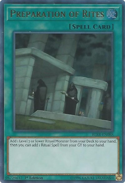 Preparation of Rites [BLRR-EN088] Ultra Rare | Exor Games Summserside