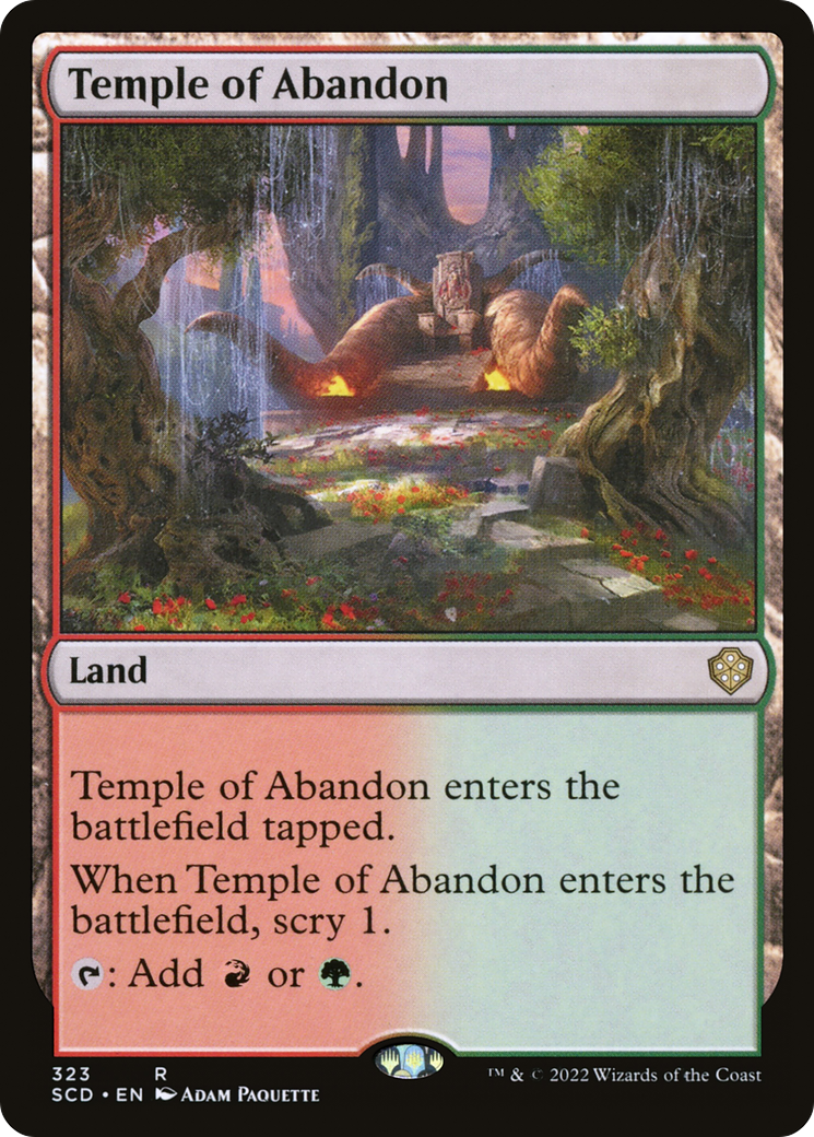 Temple of Abandon [Starter Commander Decks] | Exor Games Summserside