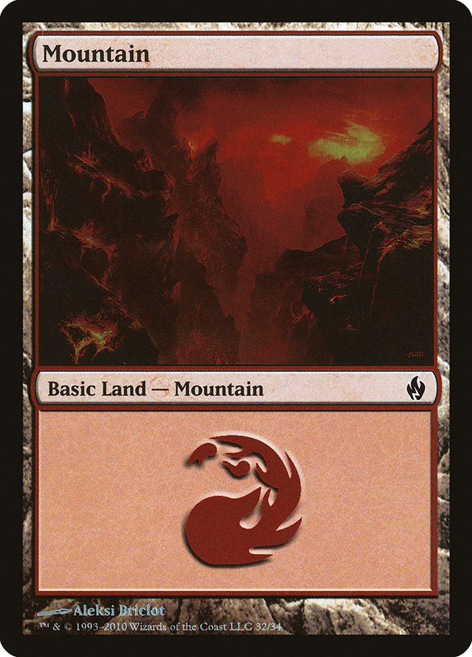 Mountain (32) [Premium Deck Series: Fire and Lightning] | Exor Games Summserside