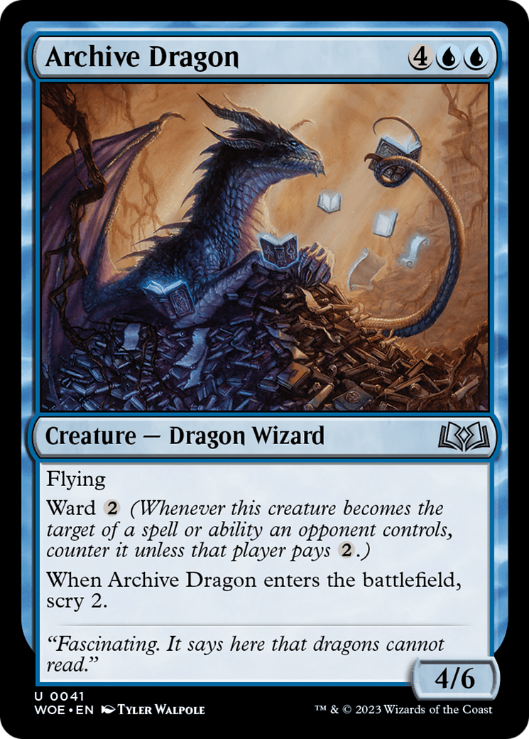 Archive Dragon [Wilds of Eldraine] | Exor Games Summserside