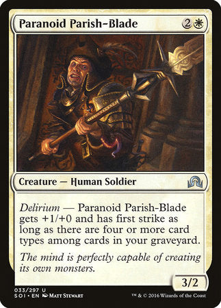 Paranoid Parish-Blade [Shadows over Innistrad] | Exor Games Summserside