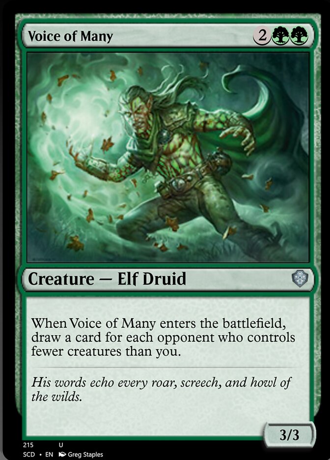 Voice of Many [Starter Commander Decks] | Exor Games Summserside