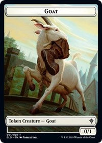 Goat // Food (17) Double-sided Token [Throne of Eldraine Tokens] | Exor Games Summserside