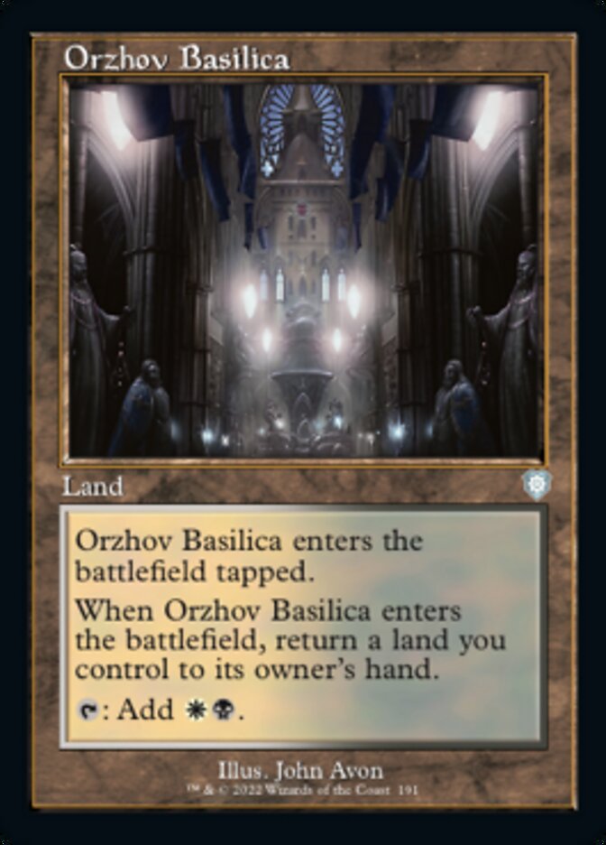 Orzhov Basilica (Retro) [The Brothers' War Commander] | Exor Games Summserside