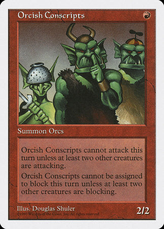 Orcish Conscripts [Fifth Edition] | Exor Games Summserside