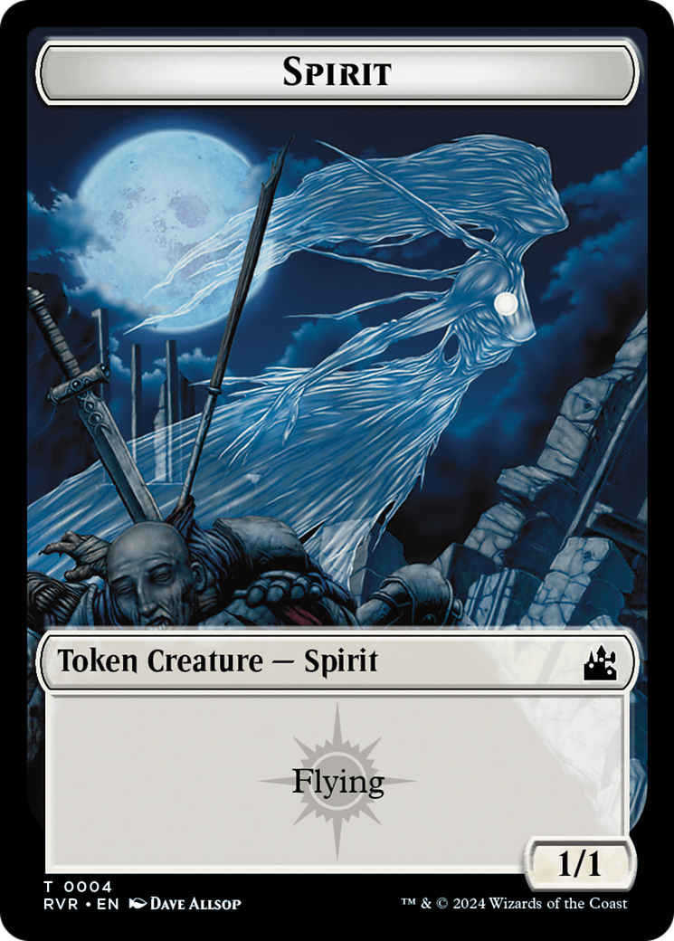 Saproling // Spirit (0004) Double-Sided Token [Ravnica Remastered Tokens] | Exor Games Summserside