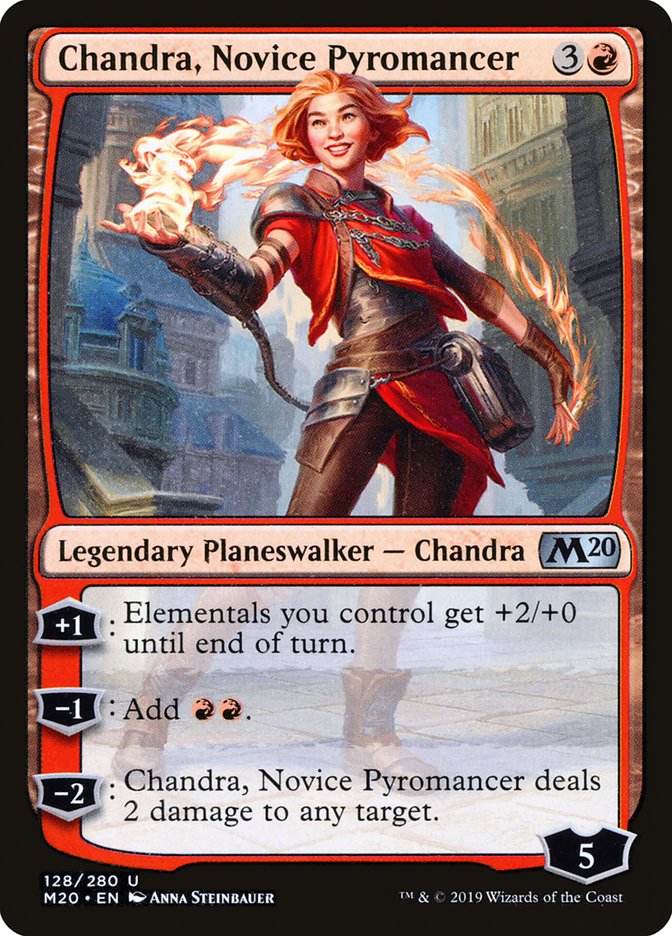 Chandra, Novice Pyromancer [Core Set 2020] | Exor Games Summserside