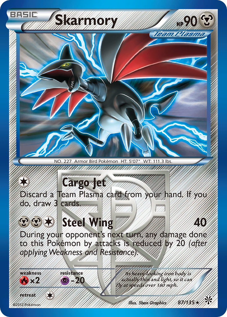 Skarmory (87/135) [Black & White: Plasma Storm] | Exor Games Summserside