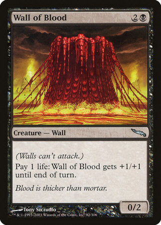 Wall of Blood [Mirrodin] | Exor Games Summserside