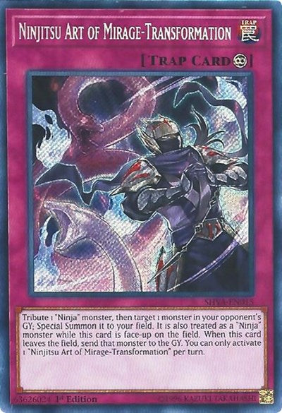 Ninjitsu Art of Mirage-Transformation [SHVA-EN015] Secret Rare | Exor Games Summserside