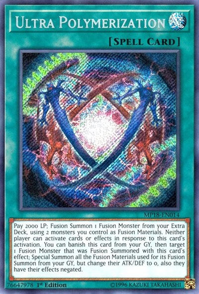 Ultra Polymerization [MP18-EN014] Secret Rare | Exor Games Summserside