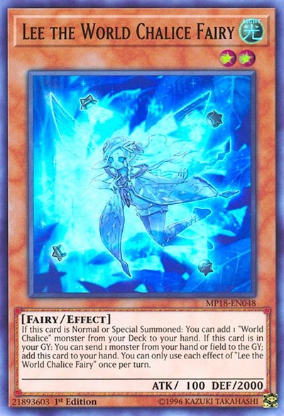 Lee the World Chalice Fairy [MP18-EN048] Ultra Rare | Exor Games Summserside