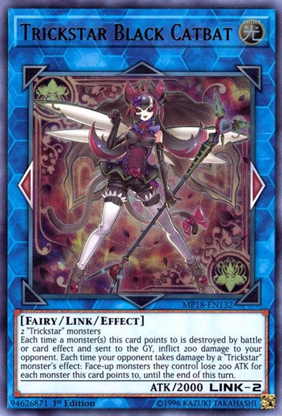 Trickstar Black Catbat [MP18-EN132] Ultra Rare | Exor Games Summserside