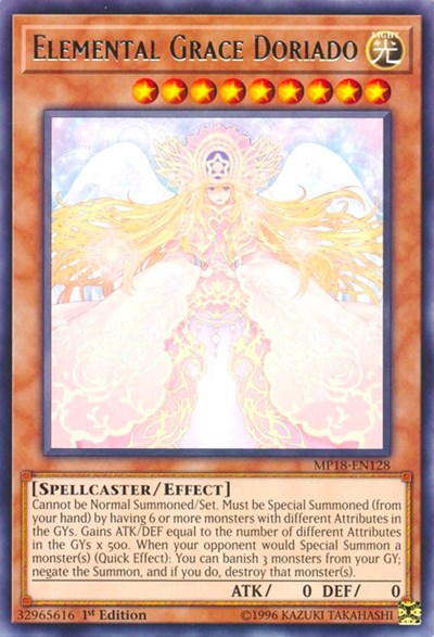 Elemental Grace Doriado [MP18-EN128] Rare | Exor Games Summserside