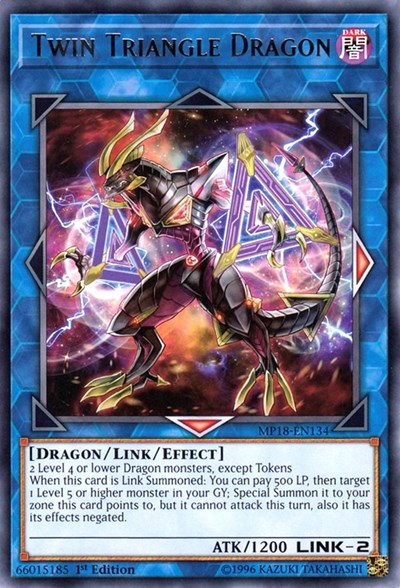 Twin Triangle Dragon [MP18-EN134] Rare | Exor Games Summserside