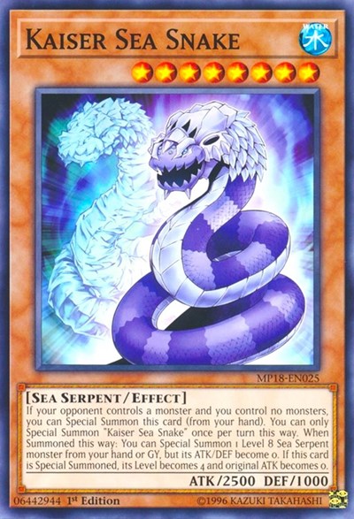 Kaiser Sea Snake [MP18-EN025] Common | Exor Games Summserside