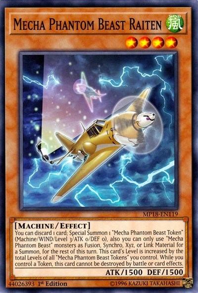 Mecha Phantom Beast Raiten [MP18-EN119] Common | Exor Games Summserside