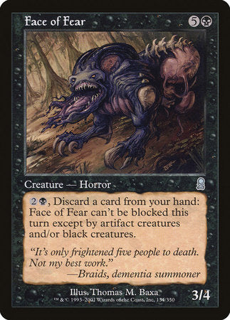 Face of Fear [Odyssey] | Exor Games Summserside