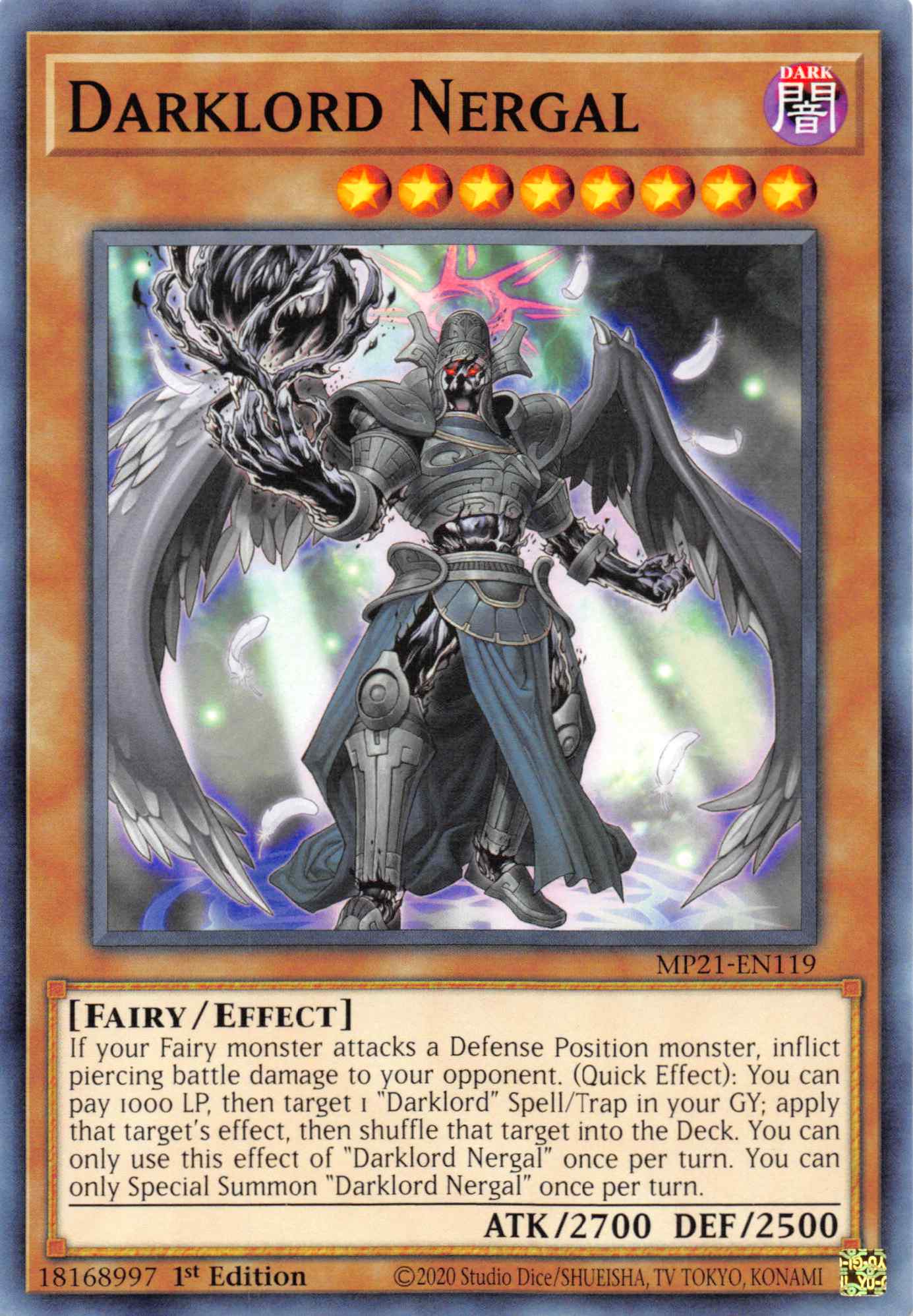 Darklord Nergal [MP21-EN119] Common | Exor Games Summserside