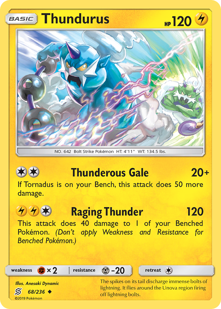 Thundurus (68/236) [Sun & Moon: Unified Minds] | Exor Games Summserside