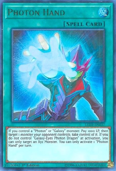 Photon Hand [LED3-EN037] Ultra Rare | Exor Games Summserside