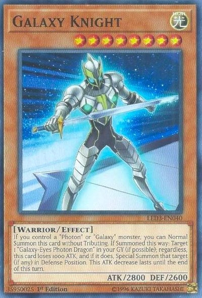 Galaxy Knight [LED3-EN040] Super Rare | Exor Games Summserside