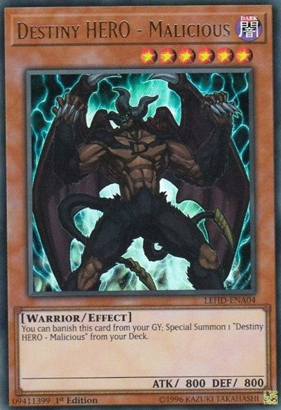 Destiny HERO - Malicious (UR) [LEHD-ENA04] Ultra Rare | Exor Games Summserside