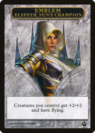 Emblem - Elspeth, Sun's Champion [Theros Tokens] | Exor Games Summserside