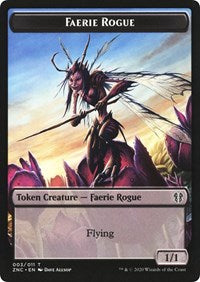 Faerie Rogue // Thopter Double-sided Token [Commander: Zendikar Rising Tokens] | Exor Games Summserside