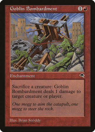 Goblin Bombardment [Tempest] | Exor Games Summserside