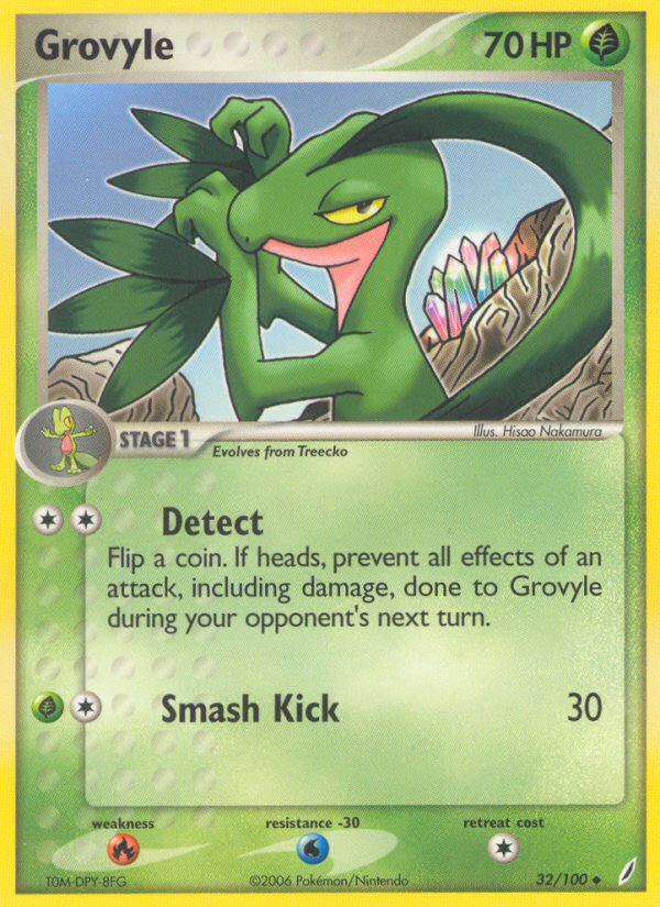 Grovyle (32/100) [EX: Crystal Guardians] | Exor Games Summserside