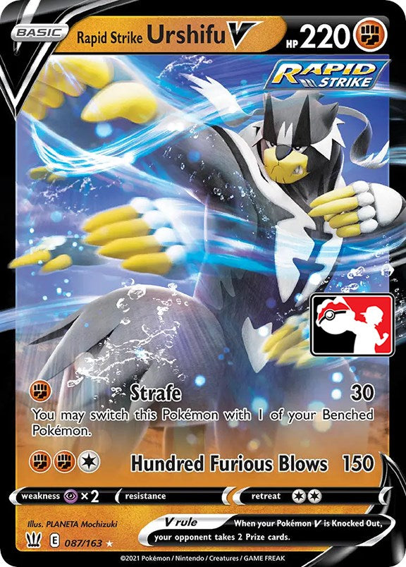 Rapid Strike Urshifu V (087/163) [Prize Pack Series One] | Exor Games Summserside