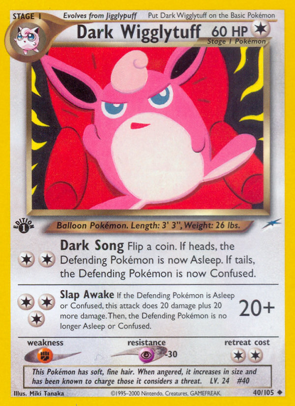 Dark Wigglytuff (40/105) [Neo Destiny 1st Edition] | Exor Games Summserside