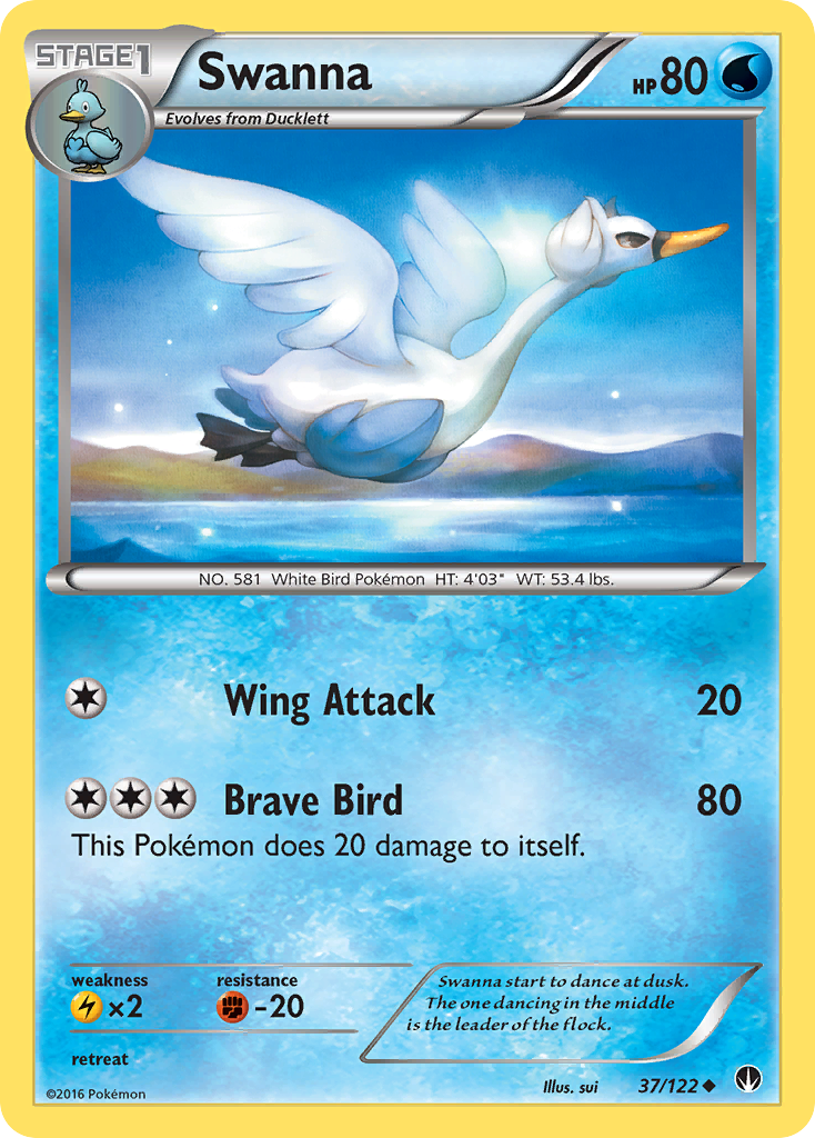 Swanna (37/122) [XY: BREAKpoint] | Exor Games Summserside