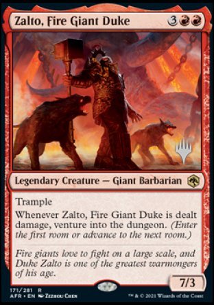 Zalto, Fire Giant Duke (Promo Pack) [Dungeons & Dragons: Adventures in the Forgotten Realms Promos] | Exor Games Summserside