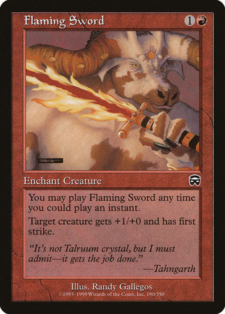 Flaming Sword [Mercadian Masques] | Exor Games Summserside