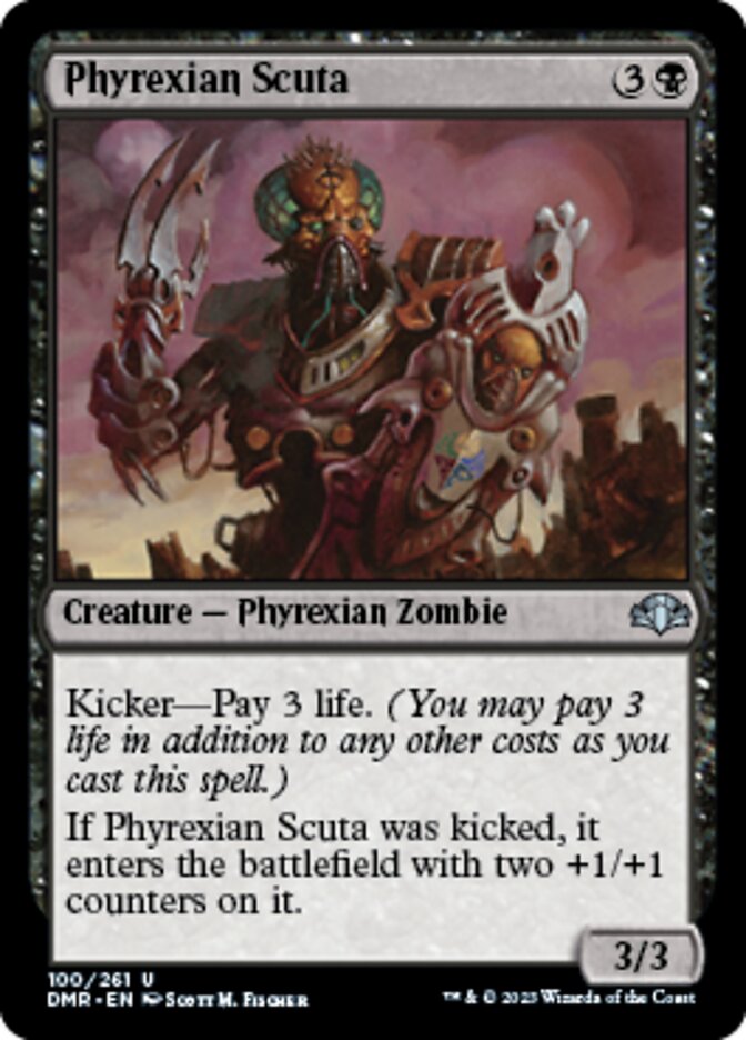 Phyrexian Scuta [Dominaria Remastered] | Exor Games Summserside