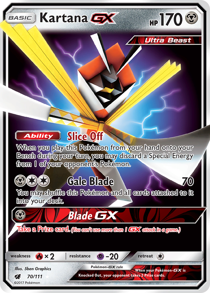 Kartana GX (70/111) [Sun & Moon: Crimson Invasion] | Exor Games Summserside