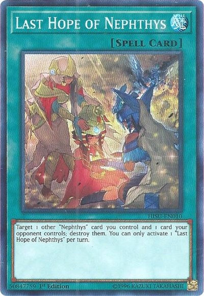 Last Hope of Nephthys [HISU-EN010] Super Rare | Exor Games Summserside