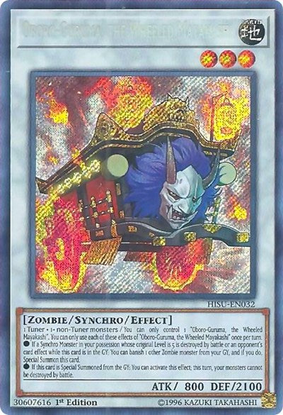 Oboro-Guruma, the Wheeled Mayakashi [HISU-EN032] Secret Rare | Exor Games Summserside