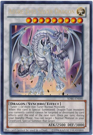 Azure-Eyes Silver Dragon (Oversized) (Silver Dragon) [SDBE-EN040] Promo | Exor Games Summserside