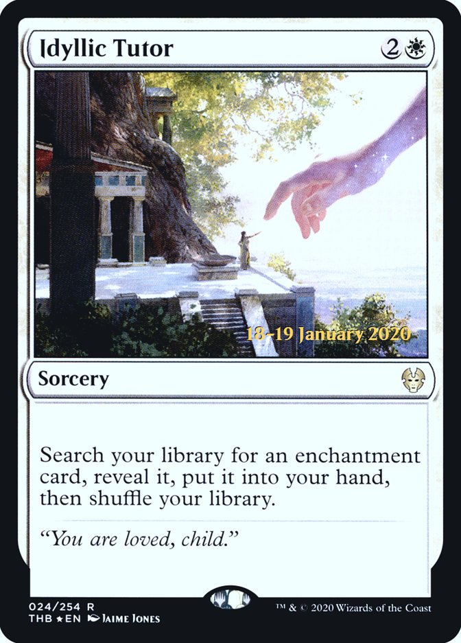 Idyllic Tutor [Theros Beyond Death Prerelease Promos] | Exor Games Summserside