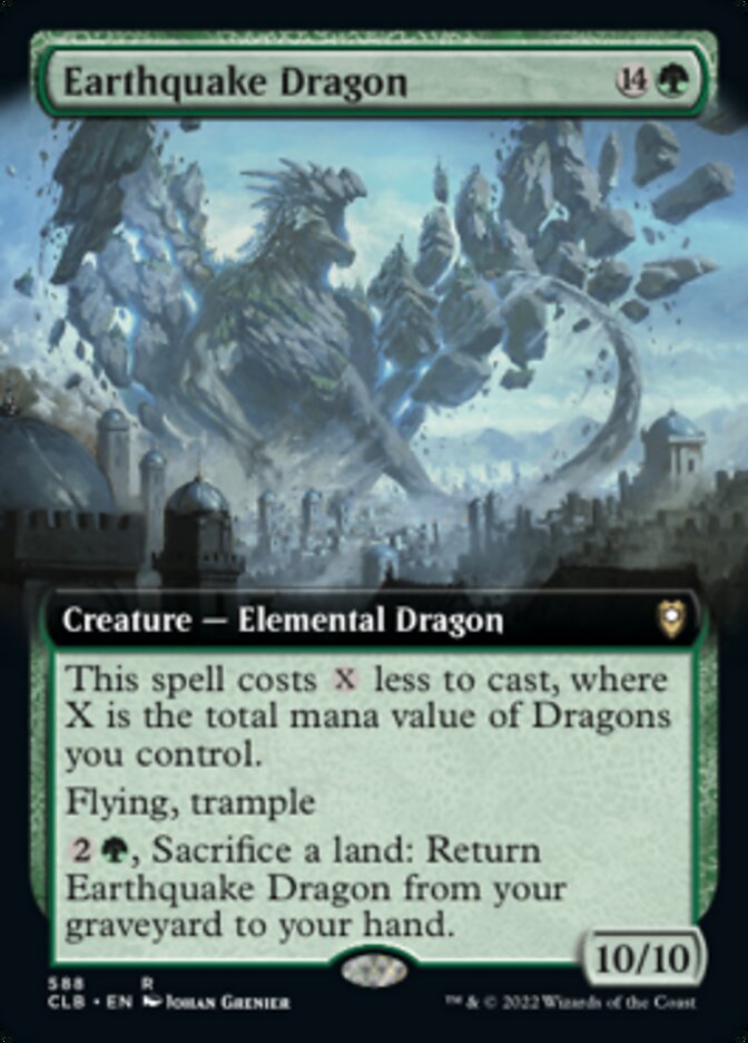 Earthquake Dragon (Extended Art) [Commander Legends: Battle for Baldur's Gate] | Exor Games Summserside
