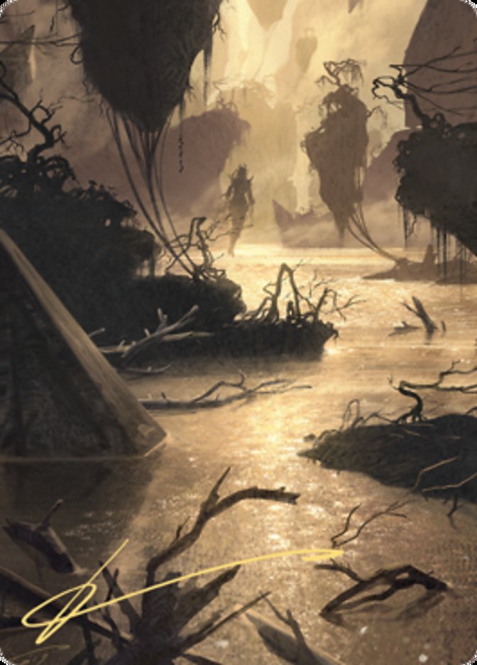 Murkwater Pathway Art Card (Gold-Stamped Signature) [Zendikar Rising Art Series] | Exor Games Summserside