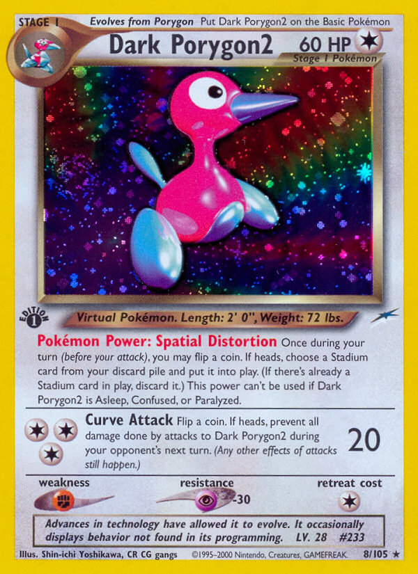 Dark Porygon2 (8/105) [Neo Destiny 1st Edition] | Exor Games Summserside