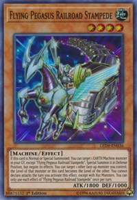 Flying Pegasus Railroad Stampede [LED4-EN036] Super Rare | Exor Games Summserside